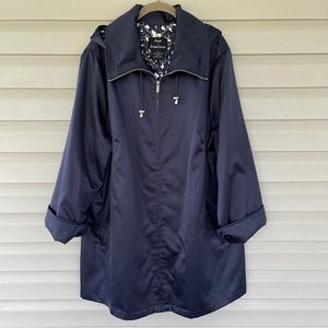 Dennis by Dennis Basso Navy Blue Spring Jacket Coat Size 2X